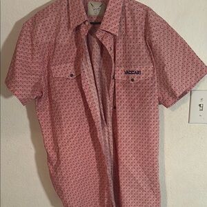 Men's Red Short Sleeve Shirt